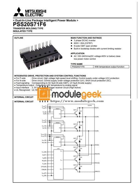 1PZ Nuovo Modulo PSS20S71-F6 PSS20S71F6 Garanzia Qualità 100% #E10