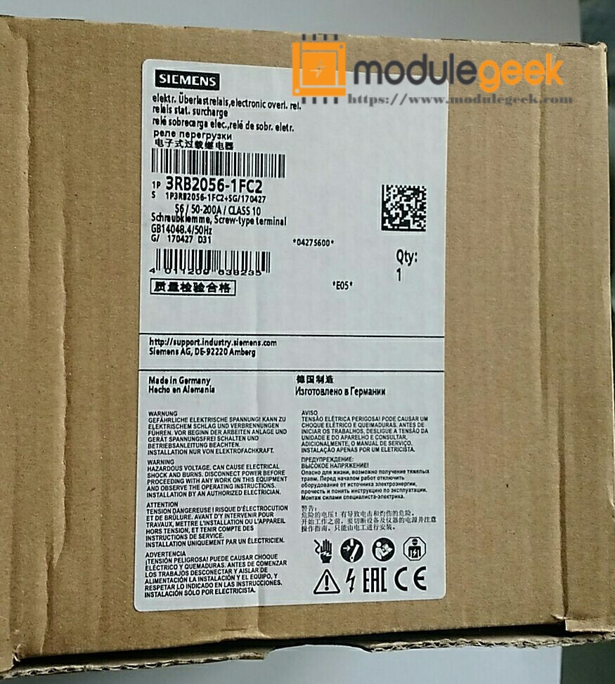 1PCS SIEMENS 3RB2056-1FC2 POWER SUPPLY MODULE NEW 100% Best price and quality assurance