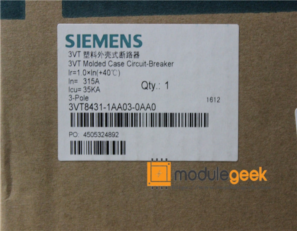 1PCS SIEMENS 3VT8431-1AA03-0AA0 POWER SUPPLY MODULE NEW 100% Best price and quality assurance