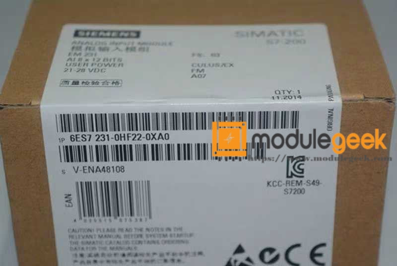 1PCS SIEMENS 6ES7231-0HF22-0XA0 POWER SUPPLY MODULE NEW 100% Best price and quality assurance