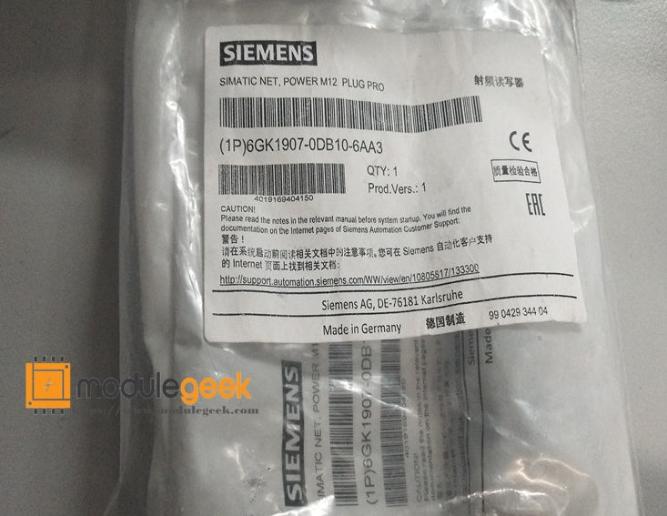 1PCS SIEMENS 6GK1907-0DB10-6AA3 POWER SUPPLY MODULE NEW 100% Best price and quality assurance