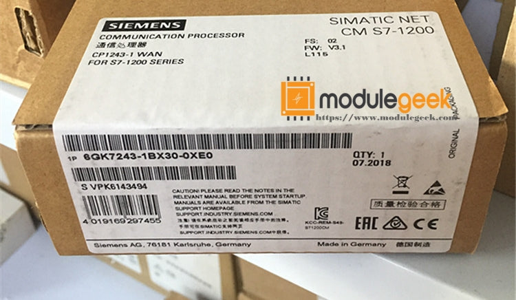1PCS SIEMENS 6GK7243-1BX30-0XE0 POWER SUPPLY MODULE NEW 100% Best price and quality assurance
