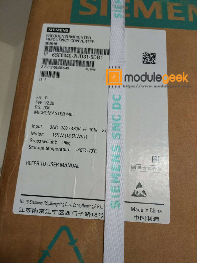 1PCS SIEMENS 6SE6440-2UD31-5DB1 POWER SUPPLY MODULE NEW 100% Best price and quality assurance