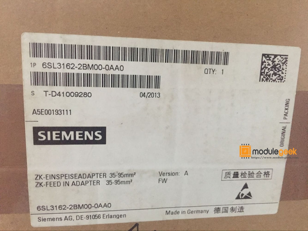 1PCS SIEMENS 6SL3162-2BM00-0AA0 POWER SUPPLY MODULE NEW 100% Best price and quality assurance
