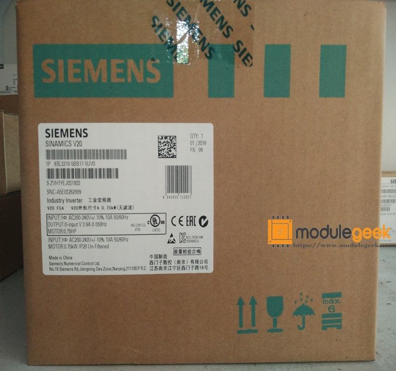 1PCS SIEMENS 6SL3 210-5BB17-5UV0 POWER SUPPLY MODULE NEW 100% Best price and quality assurance