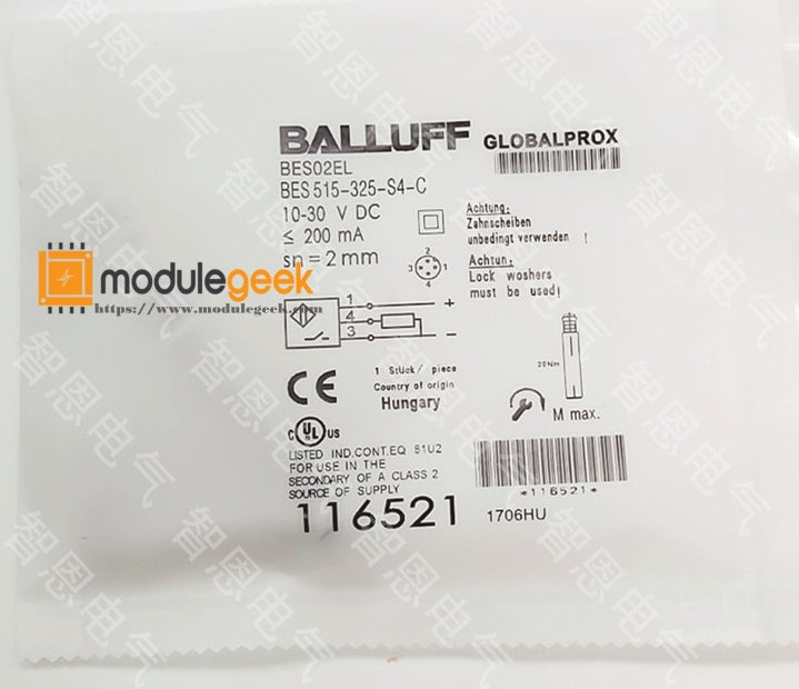 1PCS BALLUFF BES 515-325-S4-C POWER SUPPLY MODULE NEW 100% Best price and quality assurance