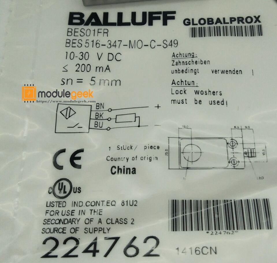 1PCS BALLUFF BES516-347-MO-C-S49 POWER SUPPLY MODULE NEW 100% Best price and quality assurance