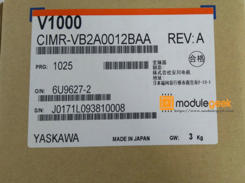 1PCS YASKAWA CIMR-VB2A0012BAA POWER SUPPLY MODULE NEW 100% Best price and quality assurance