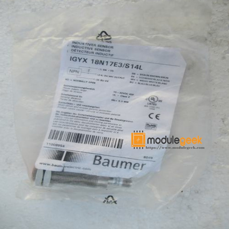 1PCS BAUMER IGYX 18N17E3/S14L POWER SUPPLY MODULE NEW 100% Best price and quality assurance