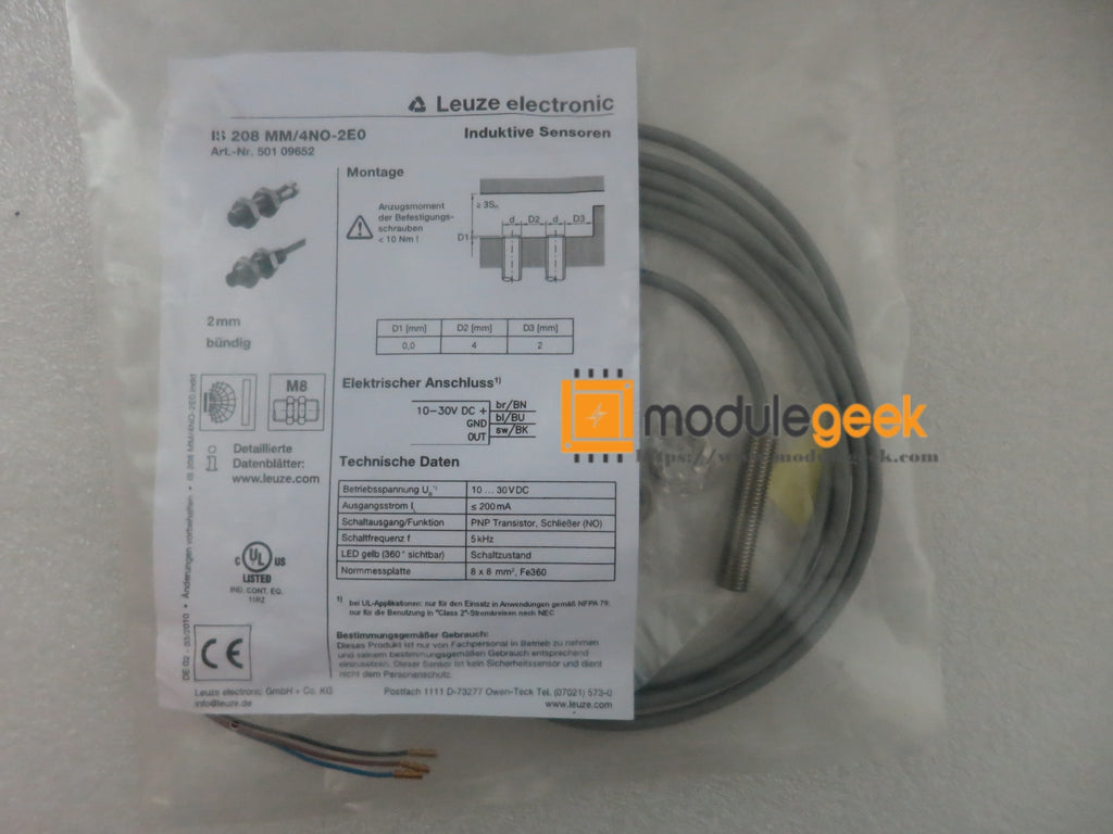 1PCS LEUZE IS208MM/4NO-2E0-S8.3 POWER SUPPLY MODULE NEW 100% Best price and quality assurance