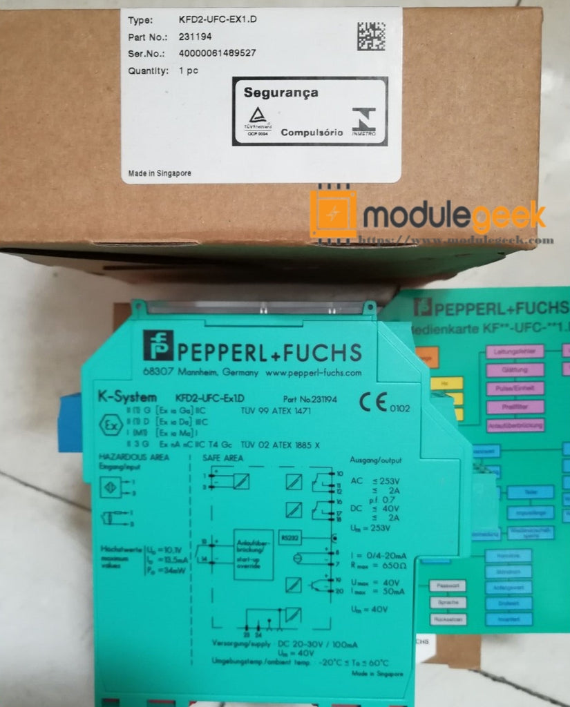 1PCS P+F KFD2-UFC-EX1.D POWER SUPPLY MODULE NEW 100% Best price and quality assurance