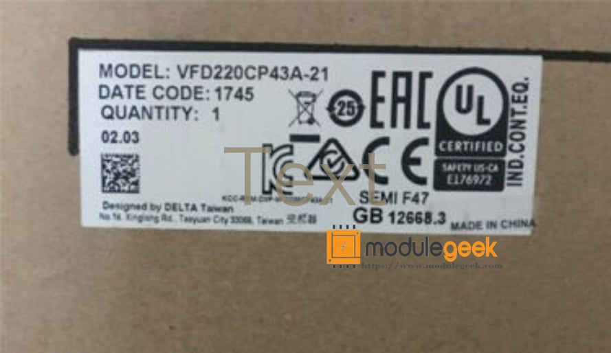 1PCS DELTA VFD220CP43A-21 POWER SUPPLY MODULE NEW 100% Best price and quality assurance