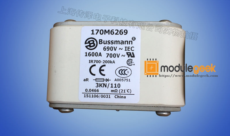 1PCS BUSSMANN 170M6269 POWER SUPPLY MODULE  NEW 100%  Best price and quality assurance