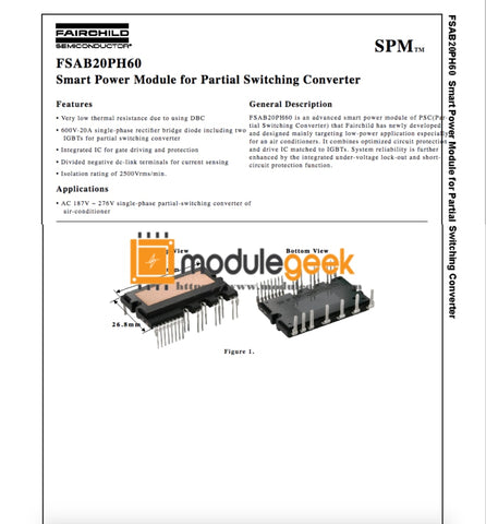 1Pcs Power Supply Module Fairchild Fsab20Ph60 New 100% Best Price And Quality Assurance Module