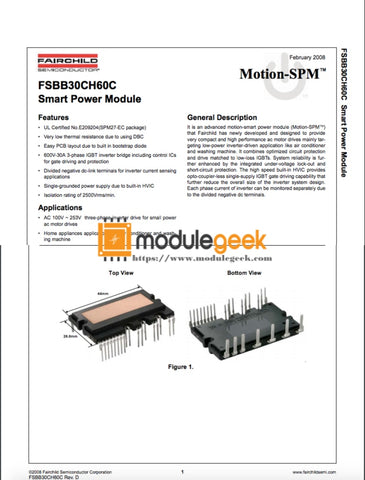 1Pcs Power Supply Module Fairchild Fsbb30Ch60C New 100% Best Price And Quality Assurance Module