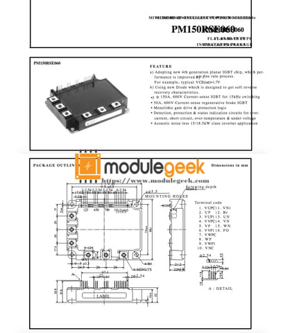 1Pcs Power Supply Module Mitsubishi Pm150Rse060-8 New 100% Best Price And Quality Assurance Module