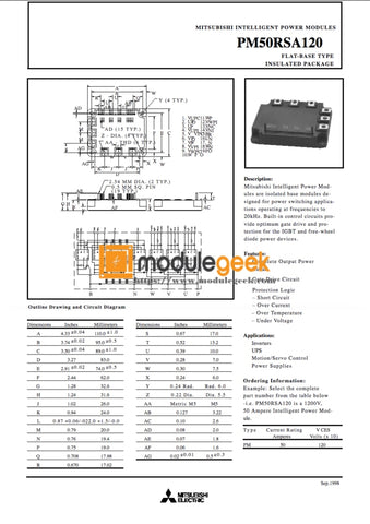 1Pcs Power Supply Module Mitsubishi Pm50Rsa120 New 100% Best Price And Quality Assurance Module