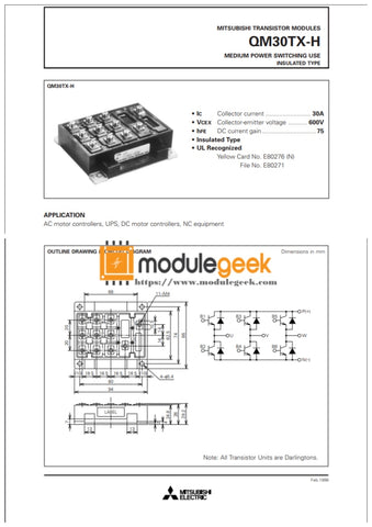 1Pcs Power Supply Module Mitsubishi Qm30Tx-H New 100% Best Price And Quality Assurance Module