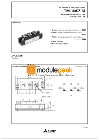 1Pcs Power Supply Module Mitsubishi Tm100Sz-M New 100% Best Price And Quality Assurance Module