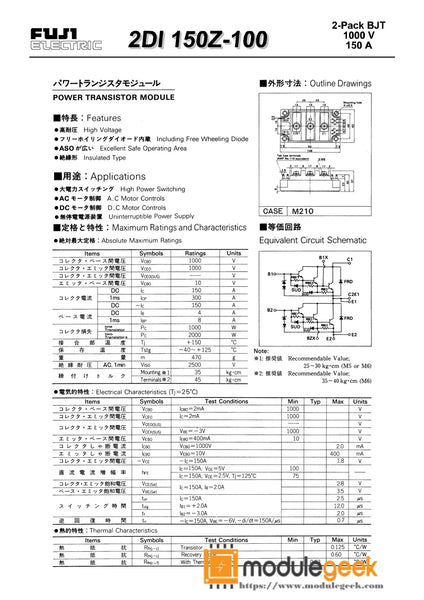 2DI150Z-100E Fuji Module : R/electronics - Foto 11