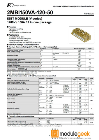 1PCS FUJI 2MBI150VA-120-50 POWER SUPPLY MODULE NEW 100% Best price and quality assurance