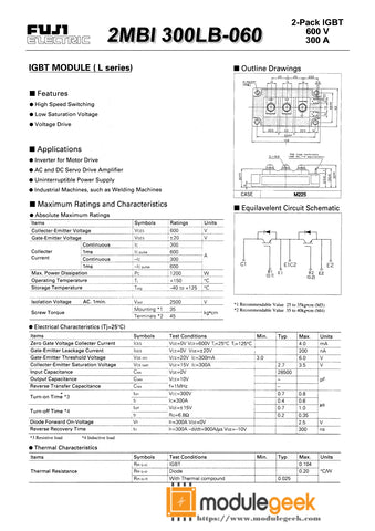 1PCS FUJI 2MBI300LB-060 POWER SUPPLY MODULE NEW 100% Best price and quality assurance