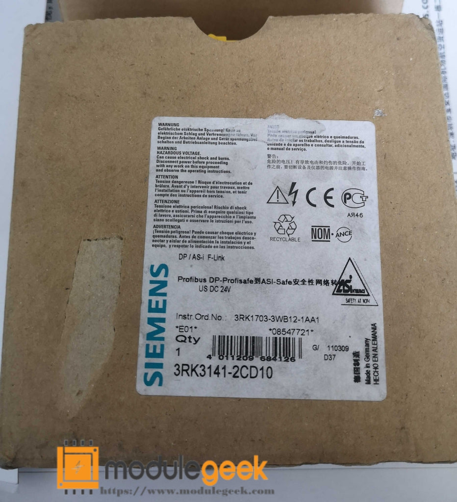 1PCS SIEMENS 3RK3141-2CD10 POWER SUPPLY MODULE  NEW 100%  Best price and quality assurance