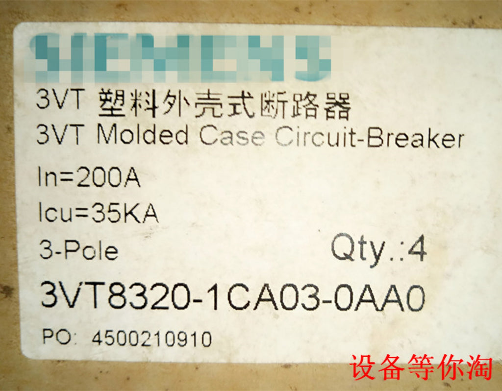 1PCS SIEMENS 3VT8320-1CA03-0AA0 POWER SUPPLY MODULE NEW 100% Best price and quality assurance