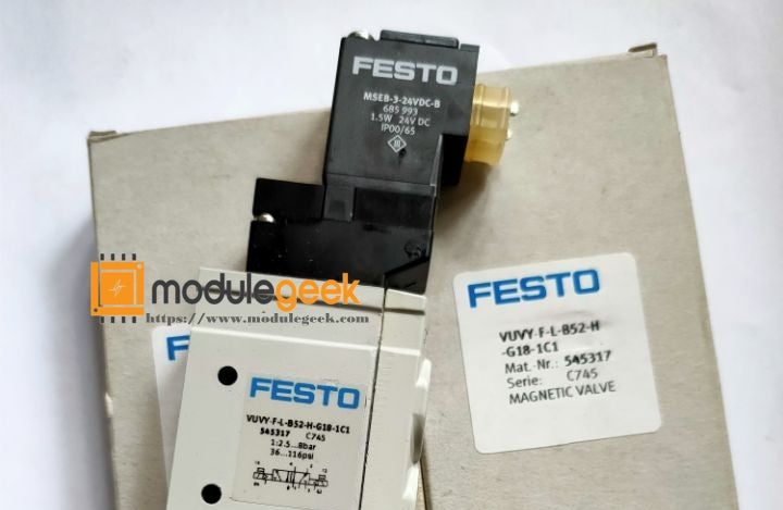 1PCS FESTO 545317 VUVY-F-L-B52-H-G18-1C1 POWER SUPPLY MODULE  NEW 100%  Best price and quality assurance