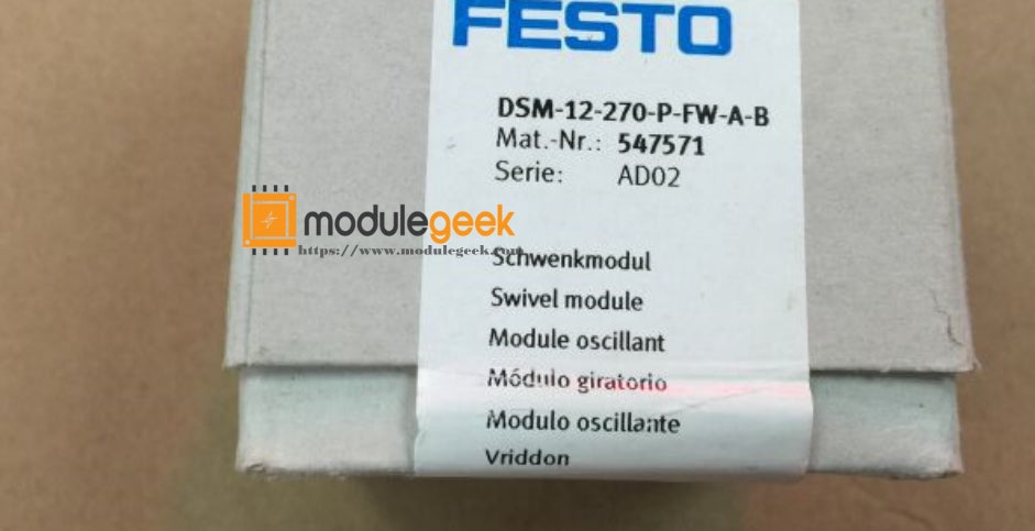 1PCS FESTO 547571 DSM-12-270-P-FW-A-B POWER SUPPLY MODULE  NEW 100%  Best price and quality assurance