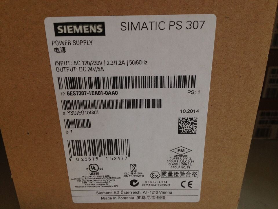 1PCS SIEMENS 6ES7 307-1EA01-0AA0 POWER SUPPLY MODULE NEW 100% Best price and quality assurance