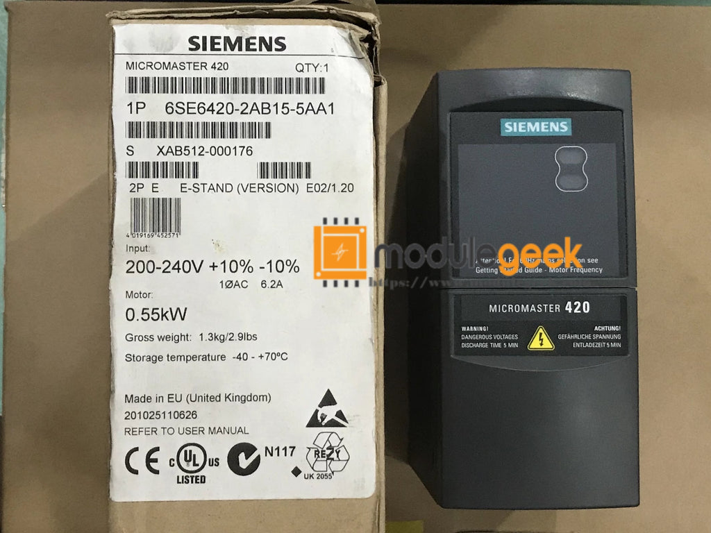 1PCS SIEMENS 6SE6420-2AB15-5AA1 POWER SUPPLY MODULE NEW 100%  Best price and quality assurance