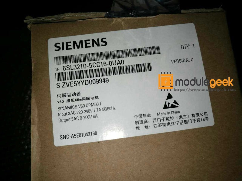 1PCS SIEMENS 6SL3210-5CC16-0UA0 POWER SUPPLY MODULE NEW 100% Best price and quality assurance