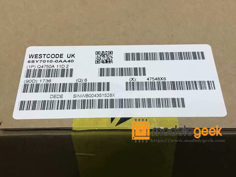 1PCS WESTCODE 6SY7010-0AA40 POWER SUPPLY MODULE  NEW 100%  Best price and quality assurance