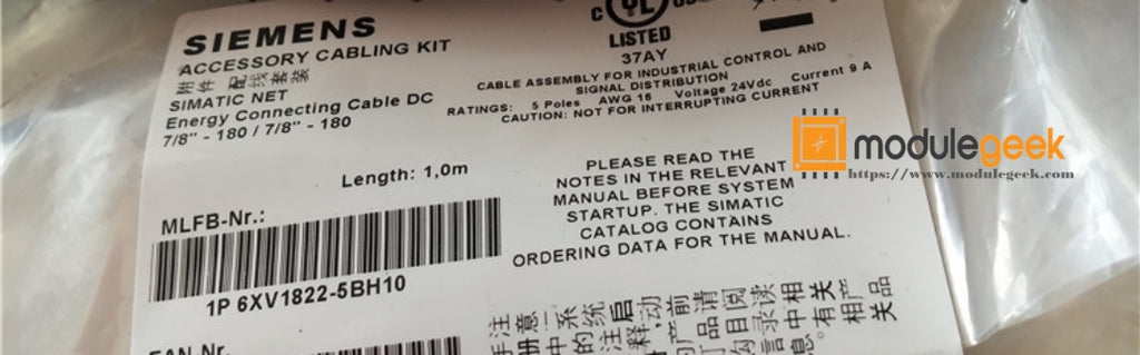 1PCS SIEMENS 6XV1822-5BH10 POWER SUPPLY MODULE NEW 100% Best price and quality assurance