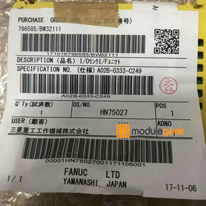 1PCS FANUC A02B-0333-C249 POWER SUPPLY MODULE NEW 100%  Best price and quality assurance