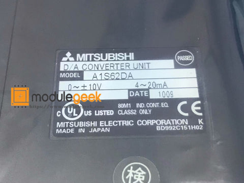 1PCS MITSUBISHI A1S62DA POWER SUPPLY MODULE NEW 100%  Best price and quality assurance