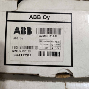 1PCS ABB ACS143-1K1-3-C POWER SUPPLY MODULE  NEW 100%  Best price and quality assurance
