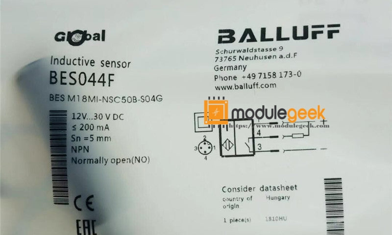 1PCS BALLUFF BES M18MI-NSC50B-S04G POWER SUPPLY MODULE NEW 100% Best price and quality assurance