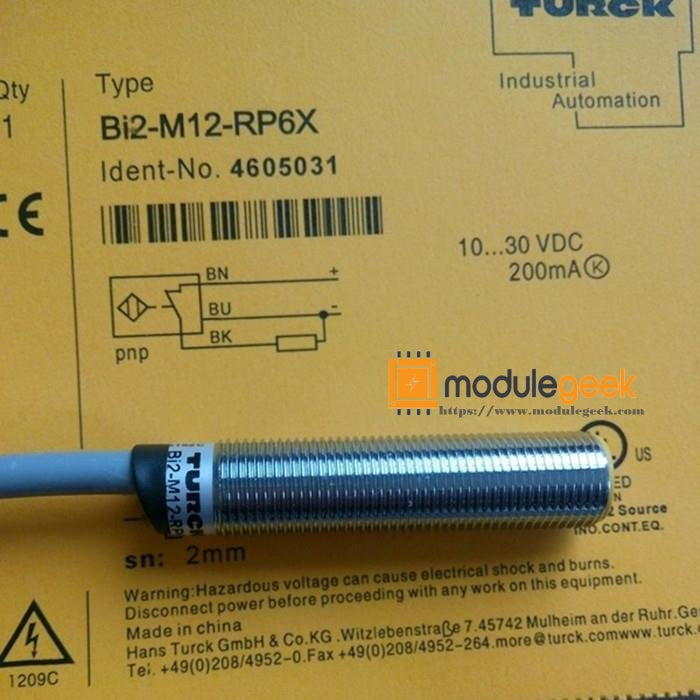 1PCS TURCK BI2-M12-RP6X POWER SUPPLY MODULE NEW 100% Best price and quality assurance