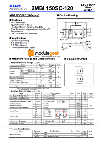 1PCS FUJI 2MBI150SC-120 POWER SUPPLY MODULE NEW 100% Best price and quality assurance