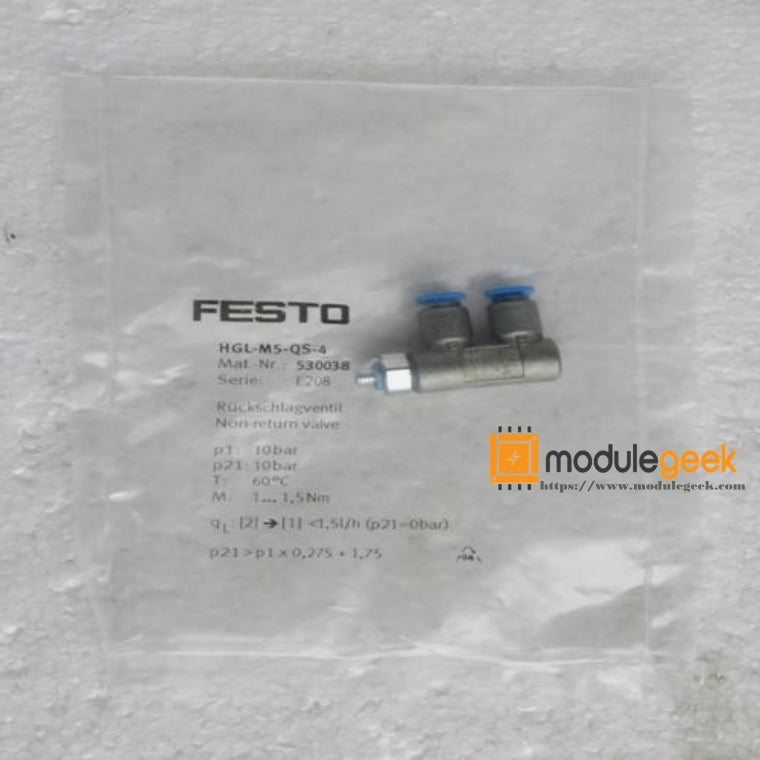 1PCS FESTO HGL-M5-QS-4 POWER SUPPLY MODULE  NEW 100%  Best price and quality assurance