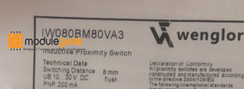 1PCS WENGLOR IW080BM80VA3 POWER SUPPLY MODULE  NEW 100%  Best price and quality assurance