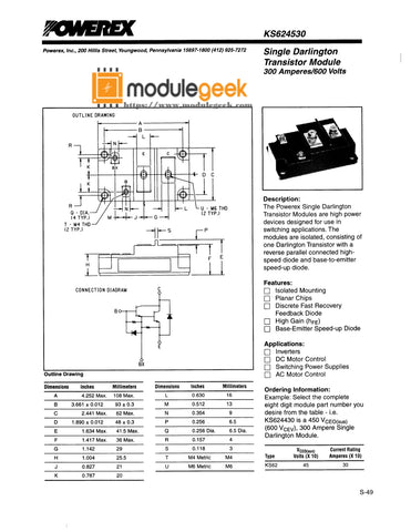 1PCS POWEREX KS624530 POWER SUPPLY MODULE NEW 100% Best price and quality assurance