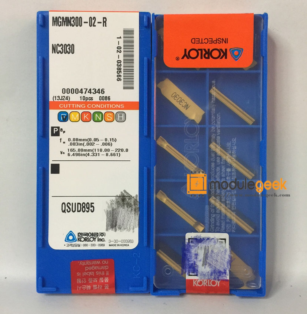 10PCS KORLOY MGMN300-02-R NC3030 POWER SUPPLY MODULE  NEW 100% Best price and quality assurance