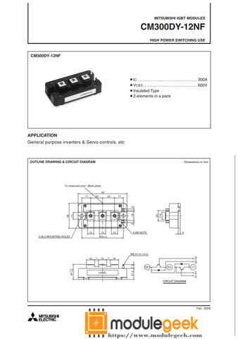 1PCS MITSUBISHI CM300DY-12NF POWER SUPPLY MODULE NEW 100% Best price and quality assurance