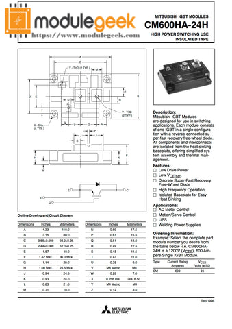 1PCS MITSUBISHI CM600HA-24H POWER SUPPLY MODULE NEW 100% Best price and quality assurance