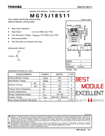 1PCS MITSUBISHI MG75J1BS11 POWER SUPPLY MODULE NEW 100% Best price and quality assurance
