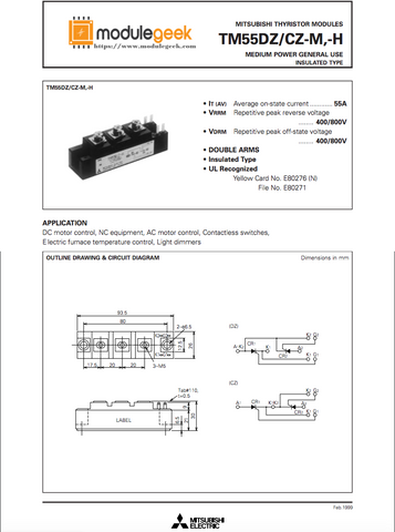 1PCS MITSUBISHI TM55CZ-H POWER SUPPLY MODULE NEW 100% Best price and quality assurance
