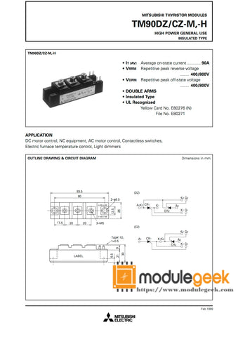 1PCS MITSUBISHI TM90DZ-H POWER SUPPLY MODULE NEW 100% Best price and quality assurance